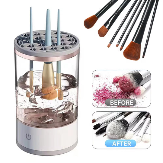 3 in 1 Electric Makeup Brush Cleaner Automatic Spinner Makeup Brush 