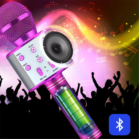 Wireless Bluetooth Karaoke Microphone Speaker 