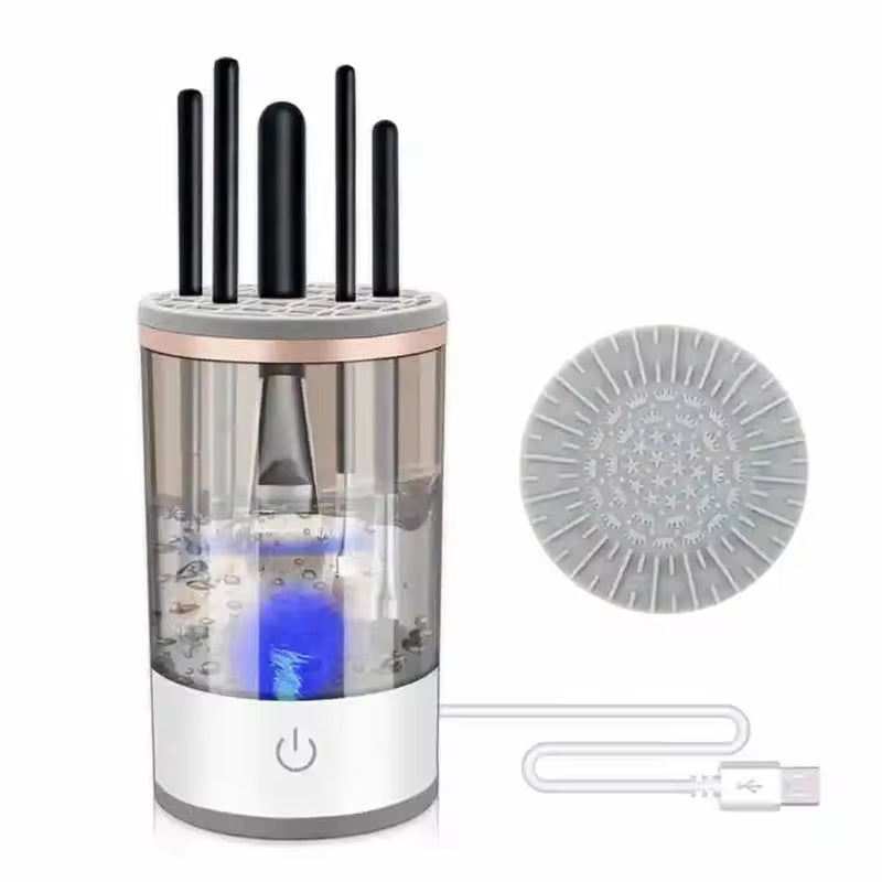 3 in 1 Electric Makeup Brush Cleaner Automatic Spinner Makeup Brush 